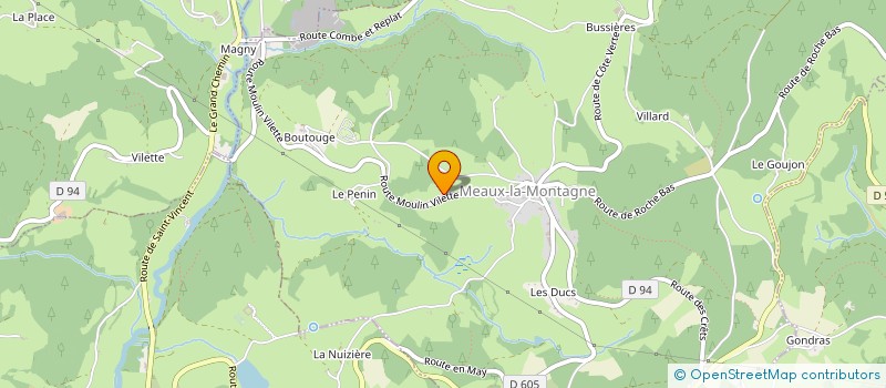 localisation de l'entreprise SODIAB à MEAUX-LA-MONTAGNE