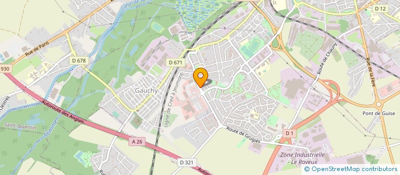 localisation de l'entreprise SODIAG à GAUCHY