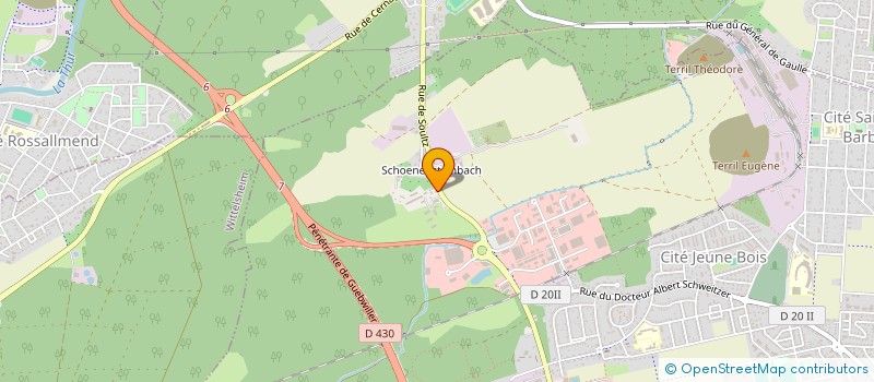 localisation de l'entreprise SODIAG SOCIETE DIVERSIFACATION AGRICOLE  WITTENHEIM