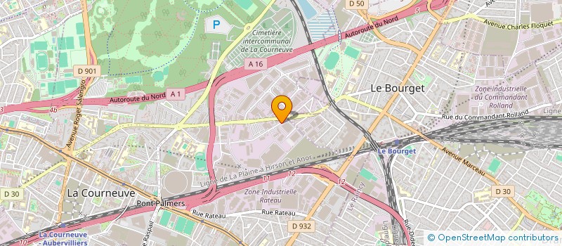 localisation de l'entreprise SODIAL à LA COURNEUVE