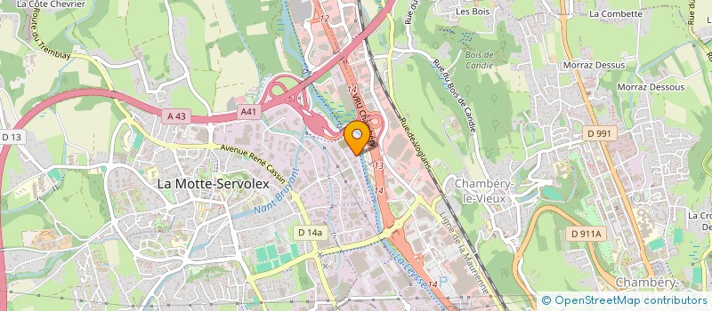 localisation de l'entreprise SODIALP  LA MOTTE-SERVOLEX