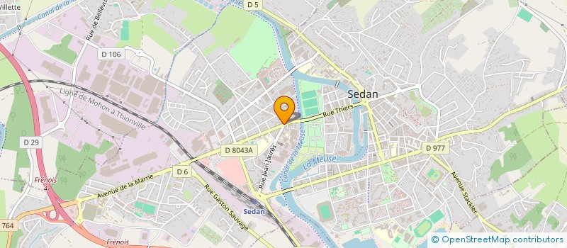 localisation de l'entreprise SODIAME à SEDAN