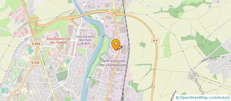 localisation de l'entreprise SODIAME à AUXERRE