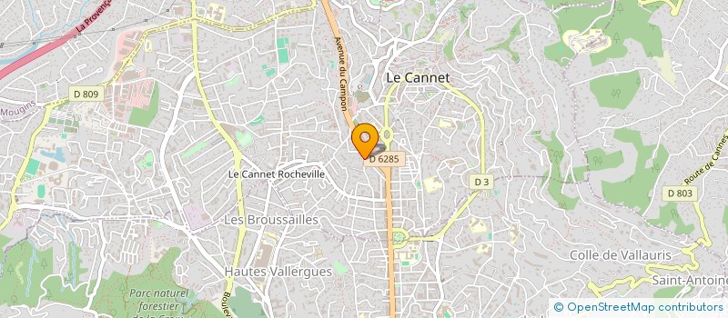 localisation de l'entreprise SODIBAT à LE CANNET