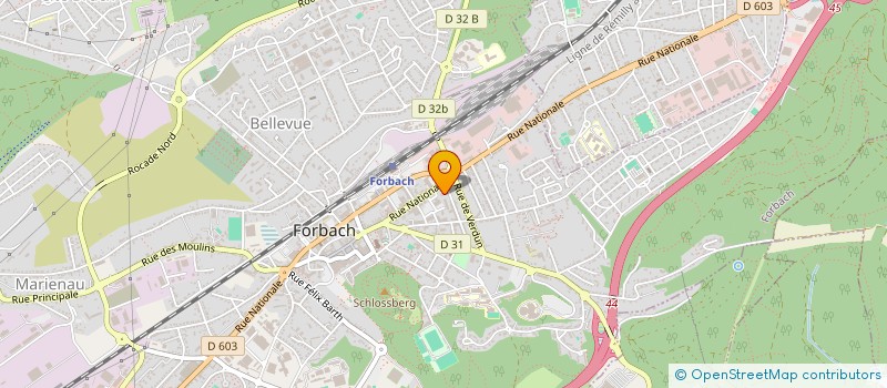 localisation de l'entreprise SODIBO 134  FORBACH