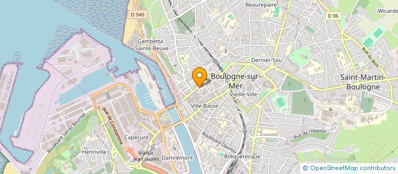 localisation de l'entreprise SODIBO 14 à BOULOGNE-SUR-MER