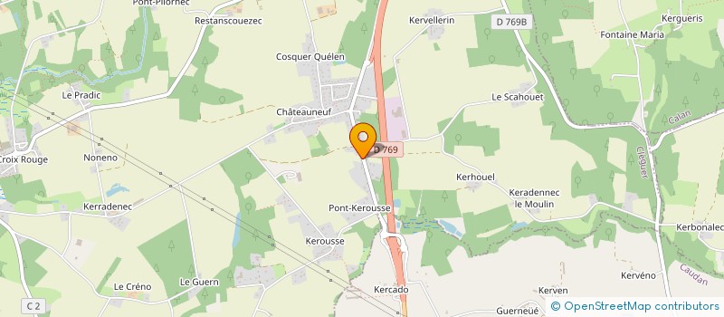 localisation de l'entreprise SODIBOS à PONT-SCORFF