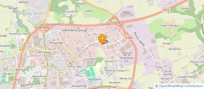 localisation de l'entreprise SODIBREIZH à GUIPAVAS