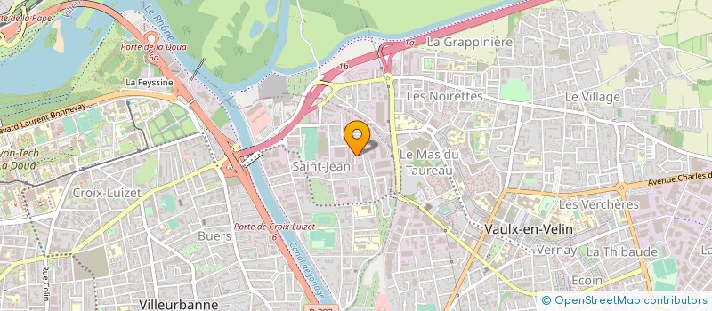 localisation de l'entreprise SODIC LYON à VILLEURBANNE