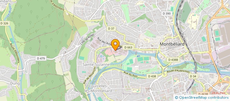 localisation de l'entreprise SODICA à MONTBELIARD