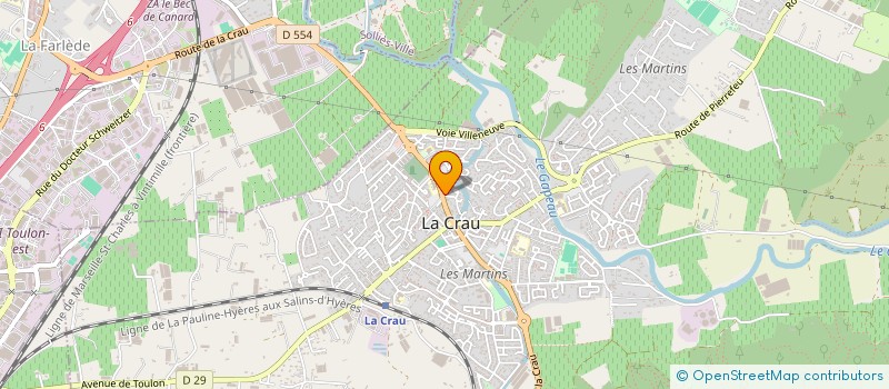 localisation de l'entreprise SODICA à LA CRAU