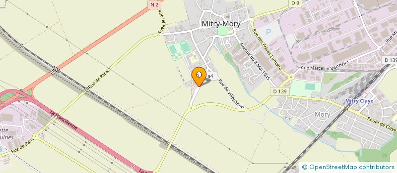 localisation de l'entreprise SODICAS à MITRY-MORY