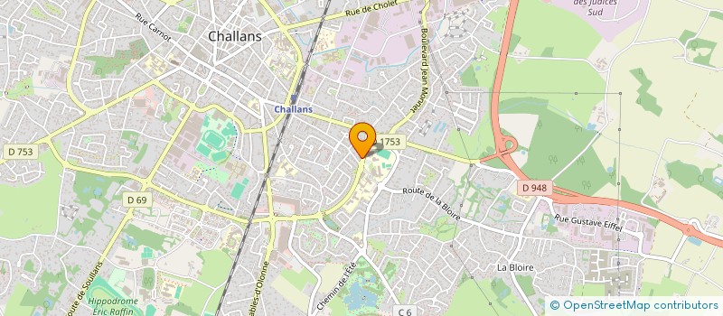 localisation de l'entreprise SODICHAL à CHALLANS