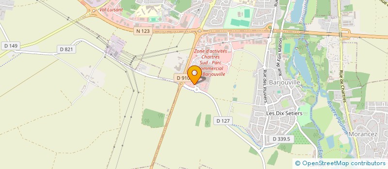localisation de l'entreprise SODICHAR à BARJOUVILLE