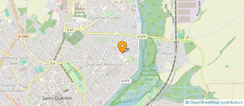 localisation de l'entreprise SODICLAR à SAINT-QUENTIN