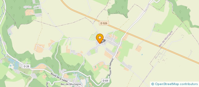 localisation de l'entreprise SODICOR  BEC-DE-MORTAGNE