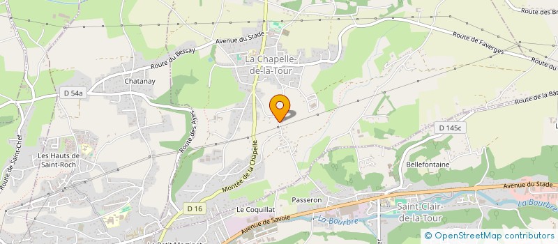 localisation de l'entreprise SODICOR  LA CHAPELLE-DE-LA-TOUR