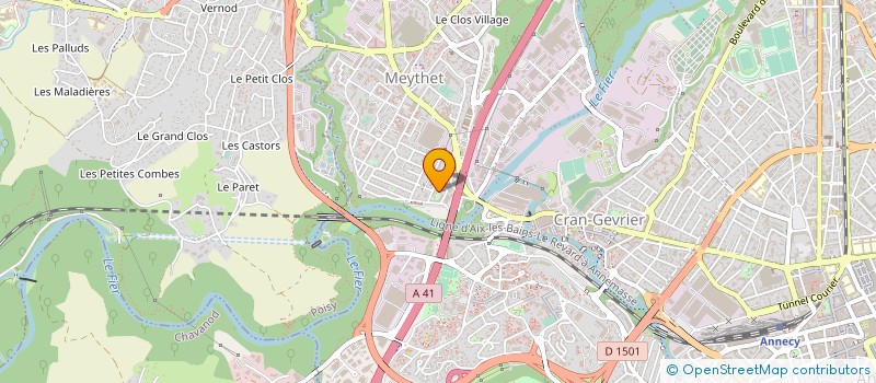 localisation de l'entreprise SODICRAN SA à ANNECY