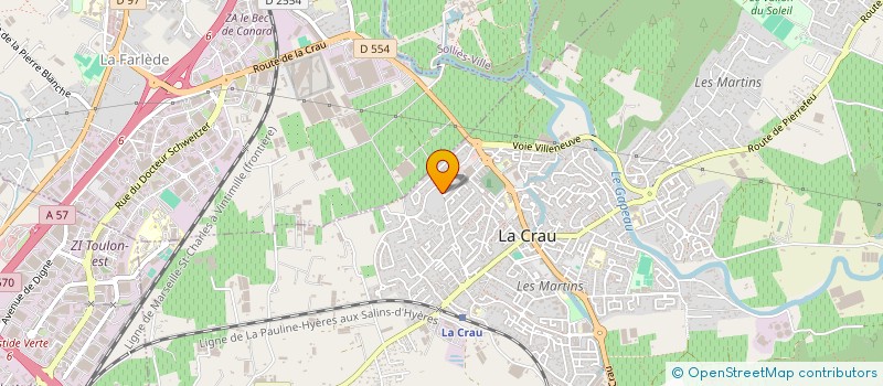 localisation de l'entreprise SODICRAU à LA CRAU