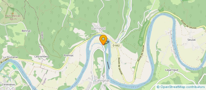 localisation de l'entreprise SODIE  CALVIGNAC