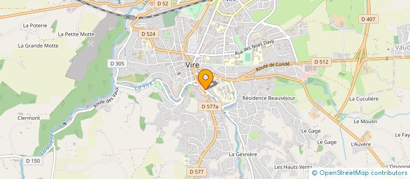 localisation de l'entreprise SODIET à VIRE-NORMANDIE