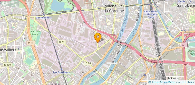 localisation de l'entreprise SODIF à VILLENEUVE-LA-GARENNE