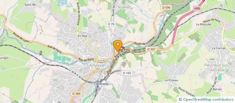 localisation de l'entreprise SODIFAC à FLEURIEUX SUR L'ARBRESLE