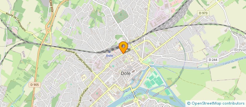localisation de l'entreprise SODIFAGE à DOLE