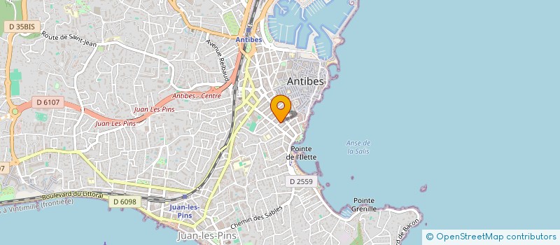 localisation de l'entreprise SODIFERM à ANTIBES