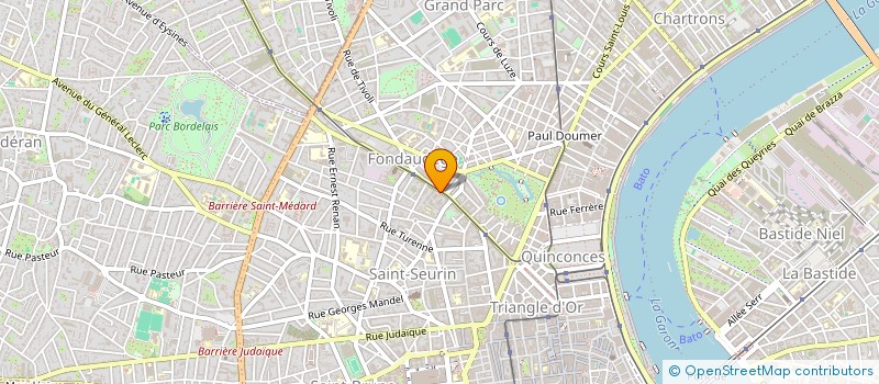 localisation de l'entreprise SODIFOND à BORDEAUX