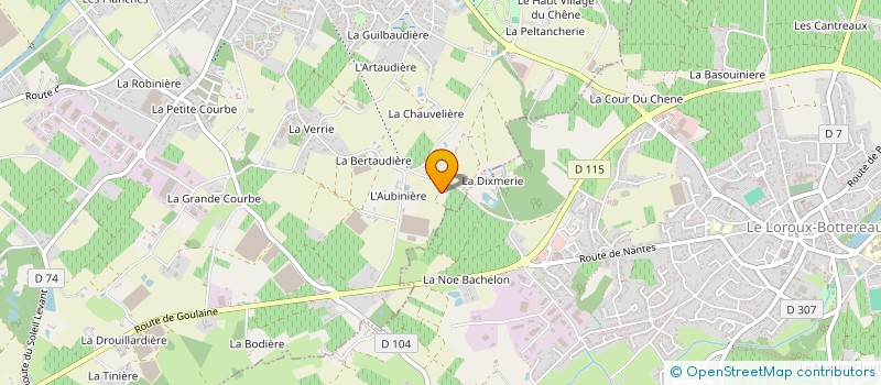 localisation de l'entreprise SODIFRUITS à SAINT-JULIEN-DE-CONCELLES