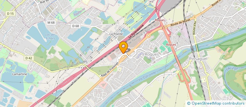 localisation de l'entreprise SODIGAR VOYAGES à ROQUES-SUR-GARONNE