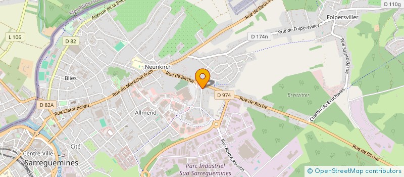 localisation de l'entreprise SODIGE  SARREGUEMINES