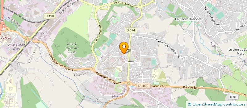 localisation de l'entreprise SODIGEP à ANGOULEME