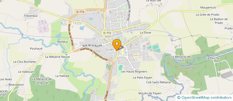 localisation de l'entreprise SODIGUER à GUER