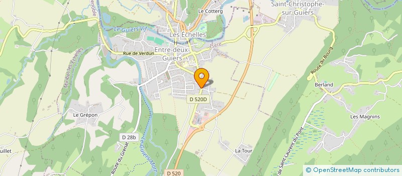 localisation de l'entreprise SODIGUIERS à ENTRE-DEUX-GUIERS