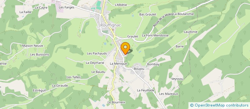 localisation de l'entreprise SODIJEC à ROUFFIGNAC-ST-CERNIN-DE-REILHAC