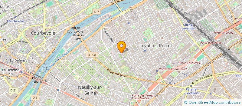 localisation de l'entreprise SODILAC à LEVALLOIS-PERRET