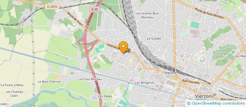 localisation de l'entreprise SODILEX à VIERZON
