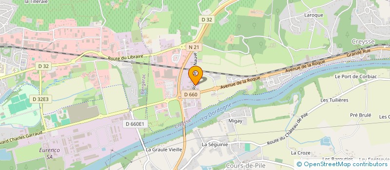 localisation de l'entreprise SODILO à CREYSSE