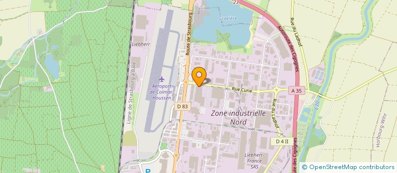 localisation de l'entreprise SODILOG à COLMAR