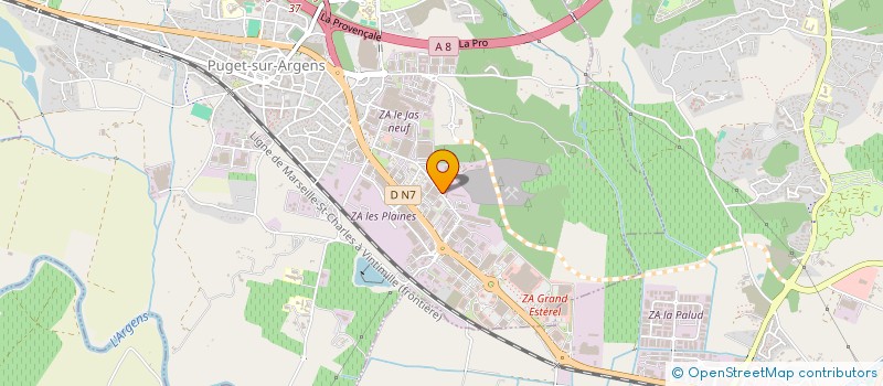 localisation de l'entreprise SODILOT LOGISTIQUE à PUGET-SUR-ARGENS