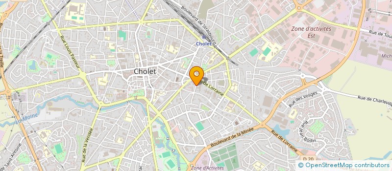 localisation de l'entreprise SODILUXE à CHOLET
