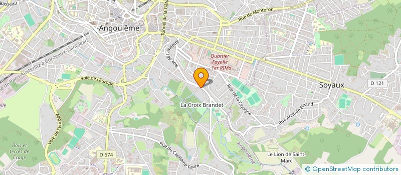 localisation de l'entreprise SODIMAC à ANGOULEME