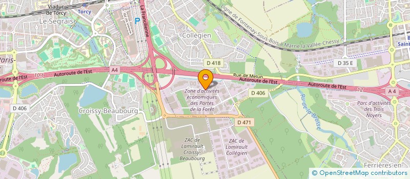localisation de l'entreprise SODIMAC à COLLEGIEN