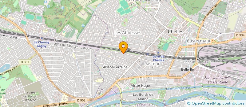 localisation de l'entreprise SODIMACO à CHELLES