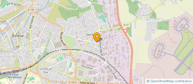 localisation de l'entreprise SODIMAD  EVREUX