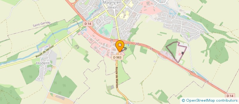 localisation de l'entreprise SODIMAGG à MAGNY-EN-VEXIN