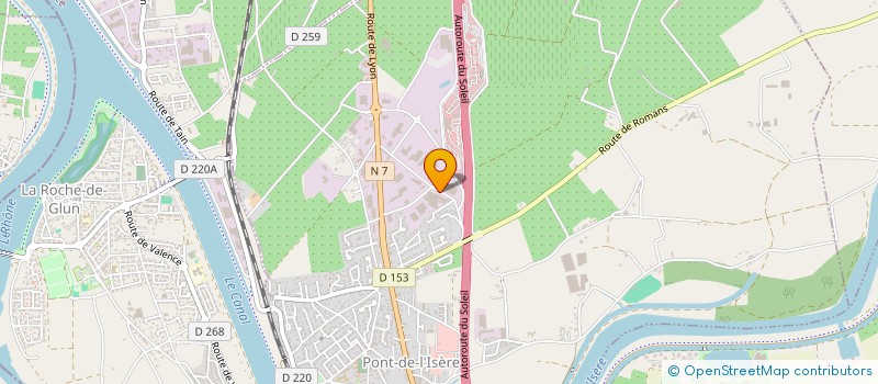 localisation de l'entreprise SODIMAS à PONT-DE-L'ISERE
