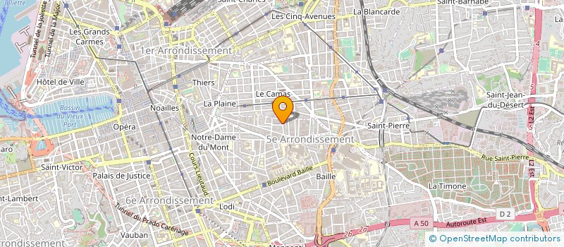 localisation de l'entreprise SODIMAT SANELEC  MARSEILLE